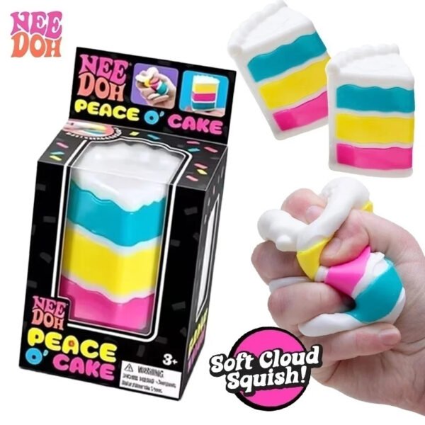NeeDoh Peace O'Cake® Fidget Toy – Sensory Squishy Cake