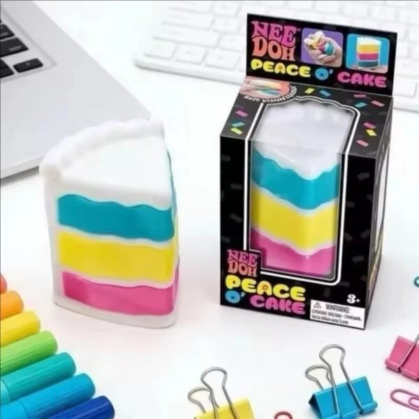 NeeDoh Peace O'Cake® Fidget Toy – Sensory Squishy Cake