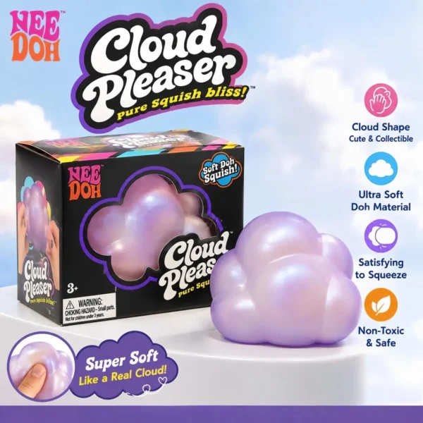 Needoh Cloud Pleaser slow rising squishy cube stress relief — Image 2 of 7