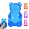 p01_gummy_bear_taba_squishy_jelly-1.jpg Blue NeeDoh Gummy Bear Taba Squishy jelly squeeze toy in hand