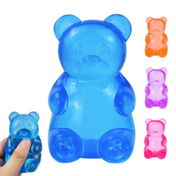 p01_gummy_bear_taba_squishy_jelly-1.jpg Blue NeeDoh Gummy Bear Taba Squishy jelly squeeze toy in hand