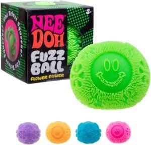 p01_needoh_fuzz_ball_flower_power-1.jpg NeeDoh Fuzz Ball Flower Power velvet squishy stress ball with retro flower print