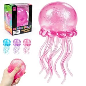 p01_needoh_jellyfish_jellysquish_s-1.jpg NeeDoh JellySquish Sparkle Squishy – glitter dome jellyfish toy with tentacles