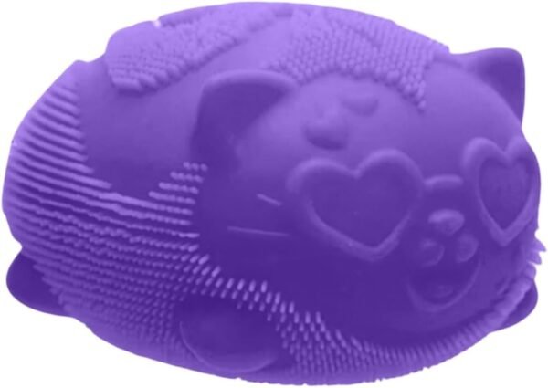 Teal NeeDoh Cool Cats slow-rise squishy fidget cat