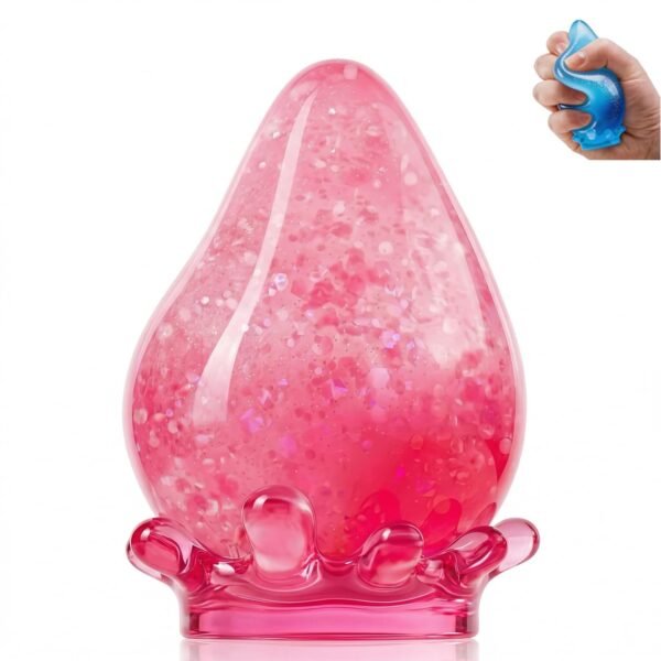 p02_61ZVrm1iLhL_jpg_v_1782765268-1.jpg Blue NeeDoh Dream Drop squishy raindrop resting on its clear splash display stand