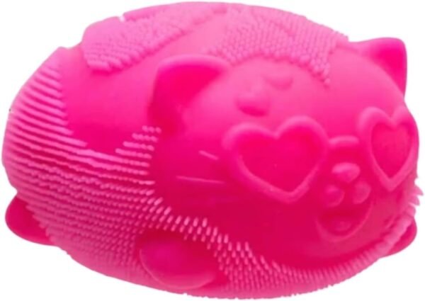 Teal NeeDoh Cool Cats slow-rise squishy fidget cat