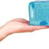 Oversized translucent blue NeeDoh Nice Berg squishy sensory cube