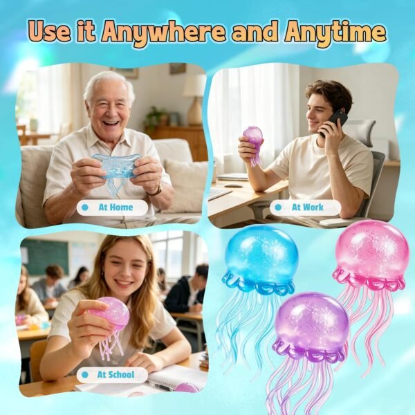 p07_81dpJ72BWWL_9fb50c71_ae55_4c87-1.jpg NeeDoh JellySquish Sparkle Squishy – glitter dome jellyfish toy with tentacles
