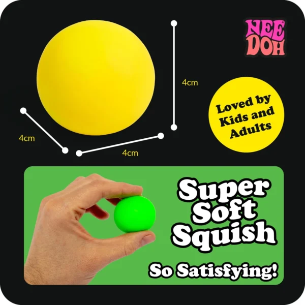 NeeDoh Rainbow 6-Pack Mini Stress Balls in All Six Colours