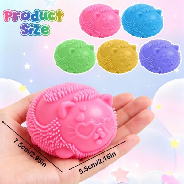Teal NeeDoh Cool Cats slow-rise squishy fidget cat