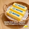 Slow-rise squishy toy shaped like a realistic butter stick, made by NeeDoh