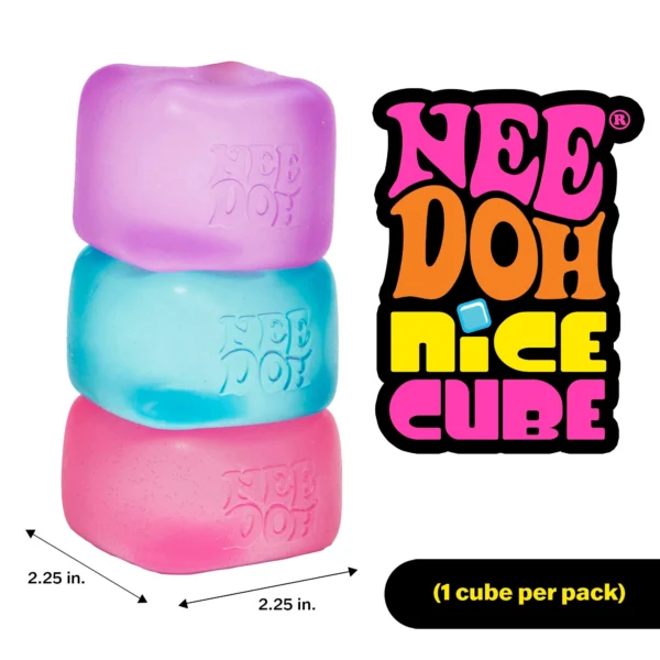 NeeDoh Nice Cube – Super Solid Squish Sensory Fidget Toy