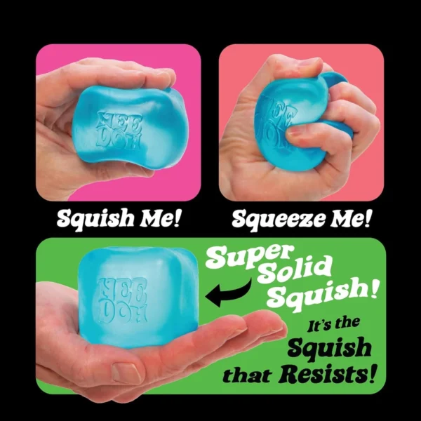 NeeDoh Nice Cube – Super Solid Squish Sensory Fidget Toy