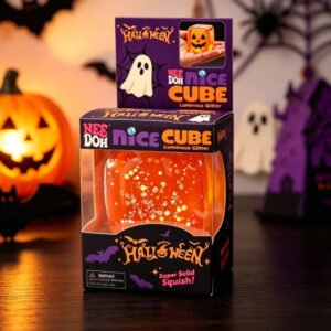 needoh halloween cube needoh ghost cube in package glow in dark orange color